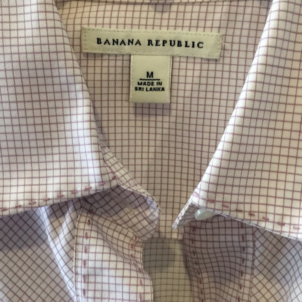 Medium Banana Republic Button-Down Half-Sleeve. - image 3